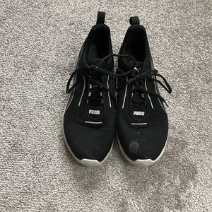 PUMA Carson 2 Concave Black White Womens 8 Low Lace Up Sneakers Shoes Cushion